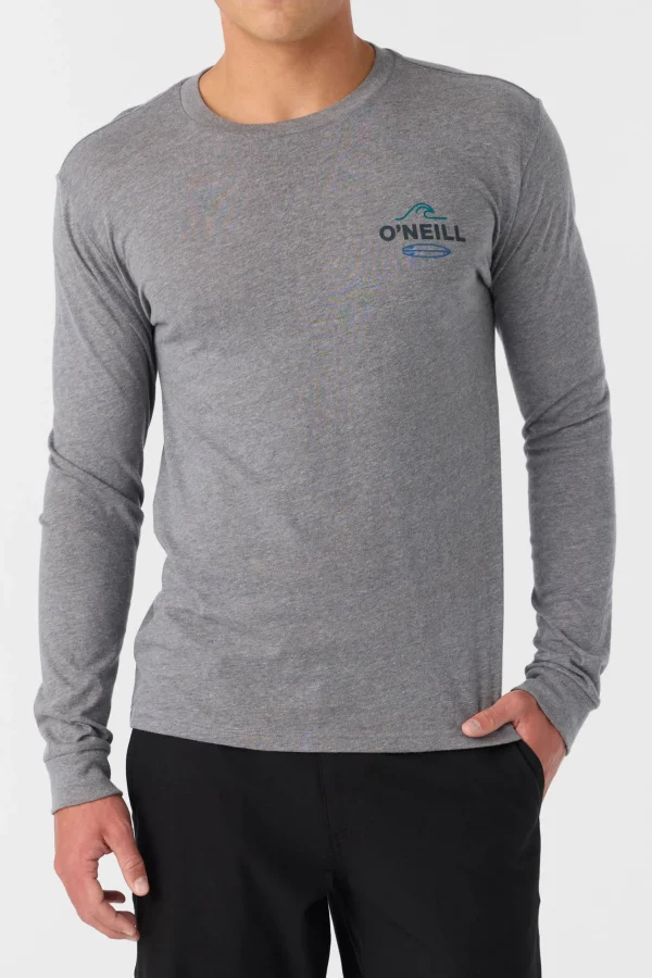 O’Neill Tees^RIP TIDE STANDARD FIT LONG SLEEVE TEE HEATHER GREY