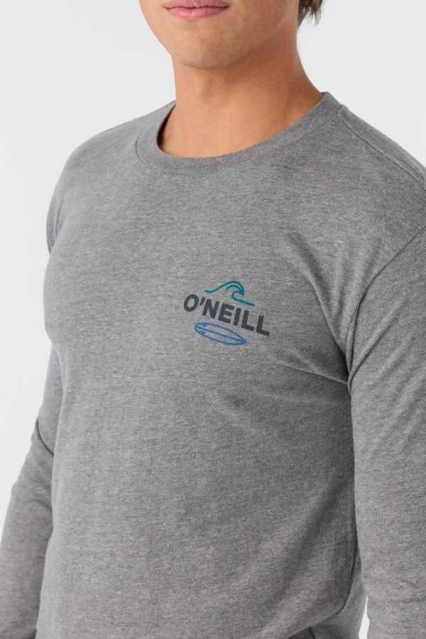 O’Neill Tees^RIP TIDE STANDARD FIT LONG SLEEVE TEE HEATHER GREY