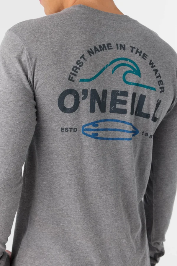 O’Neill Tees^RIP TIDE STANDARD FIT LONG SLEEVE TEE HEATHER GREY