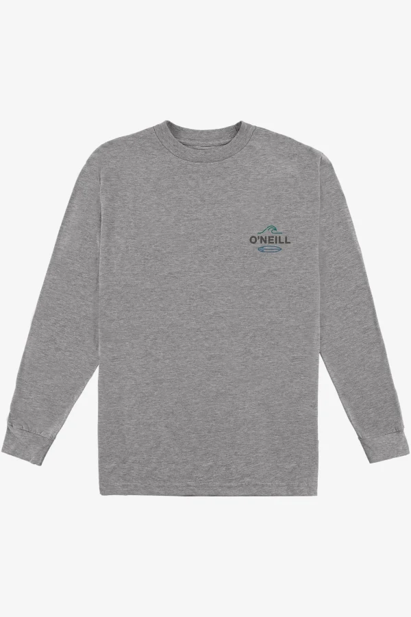 O’Neill Tees^RIP TIDE STANDARD FIT LONG SLEEVE TEE HEATHER GREY