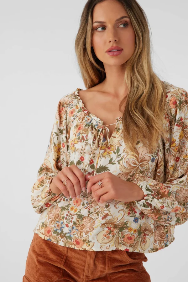 O’Neill Tops^RIVER SOFIA FLORAL LONG SLEEVE TOP MULTI CLR