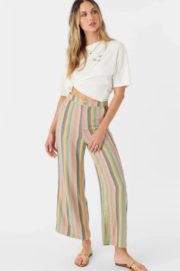 O’Neill Bottoms^RYLAN BEACHBOUND STRIPE WIDE LEG PANTS MULTI CLR