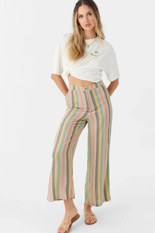 O’Neill Bottoms^RYLAN BEACHBOUND STRIPE WIDE LEG PANTS MULTI CLR