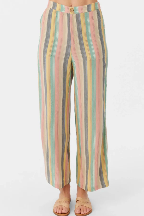 O’Neill Bottoms^RYLAN BEACHBOUND STRIPE WIDE LEG PANTS MULTI CLR