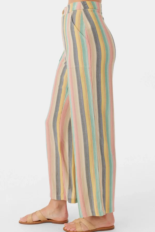 O’Neill Bottoms^RYLAN BEACHBOUND STRIPE WIDE LEG PANTS MULTI CLR