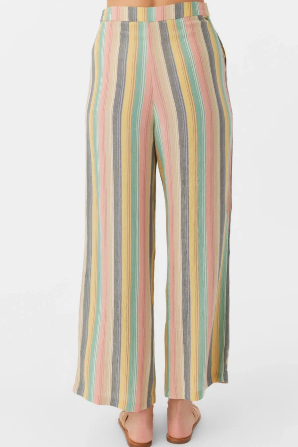 O’Neill Bottoms^RYLAN BEACHBOUND STRIPE WIDE LEG PANTS MULTI CLR