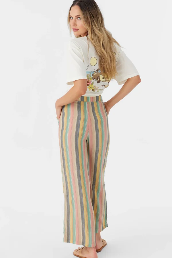 O’Neill Bottoms^RYLAN BEACHBOUND STRIPE WIDE LEG PANTS MULTI CLR