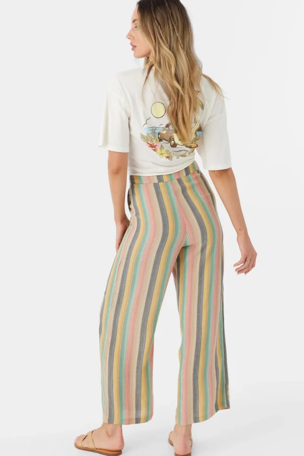 O’Neill Bottoms^RYLAN BEACHBOUND STRIPE WIDE LEG PANTS MULTI CLR