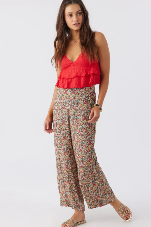 O’Neill Bottoms^RYLAN EDEN DITSY WIDE LEG PANTS MULTI CLR