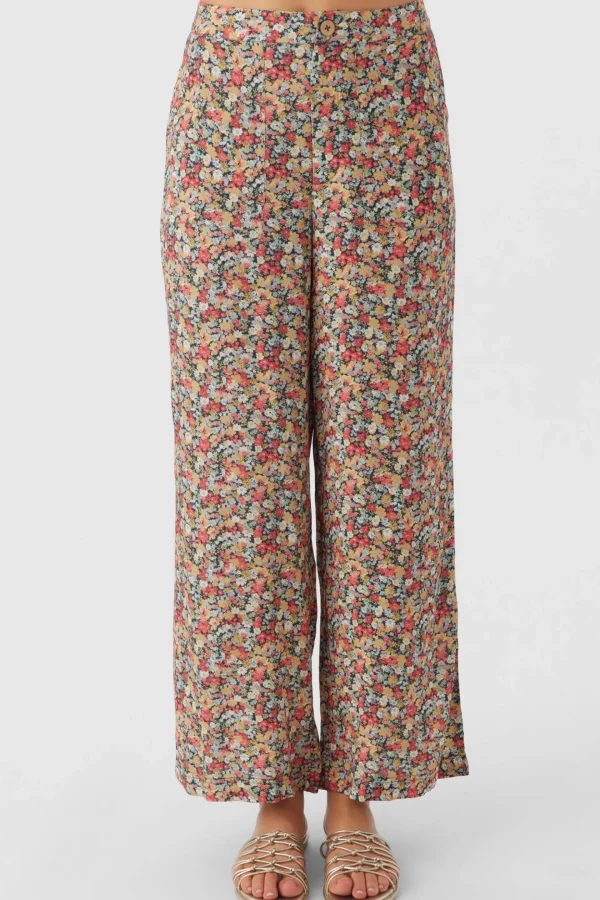 O’Neill Bottoms^RYLAN EDEN DITSY WIDE LEG PANTS MULTI CLR