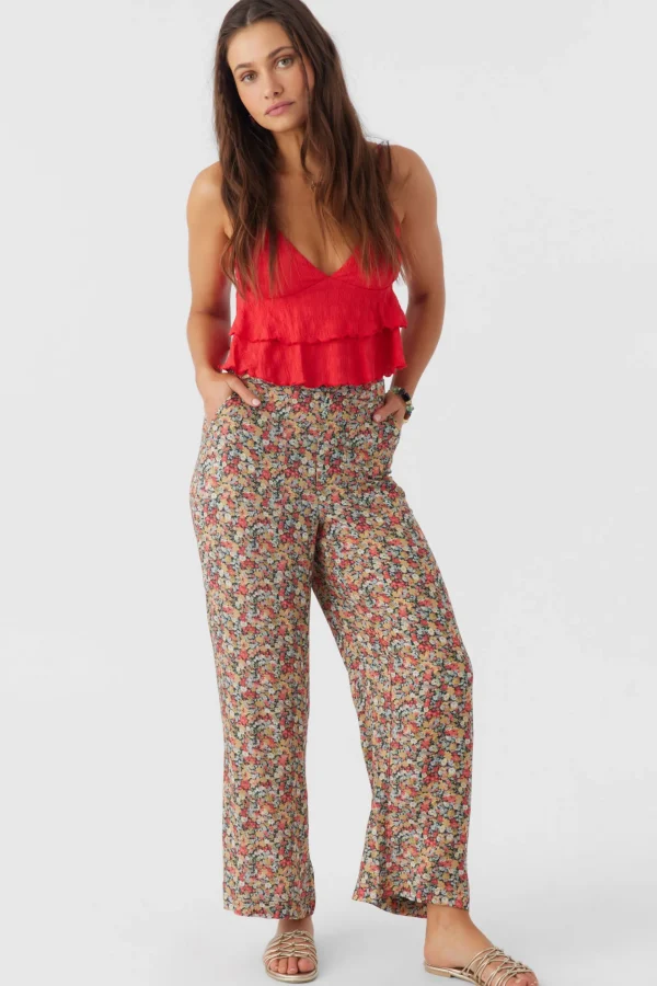 O’Neill Bottoms^RYLAN EDEN DITSY WIDE LEG PANTS MULTI CLR