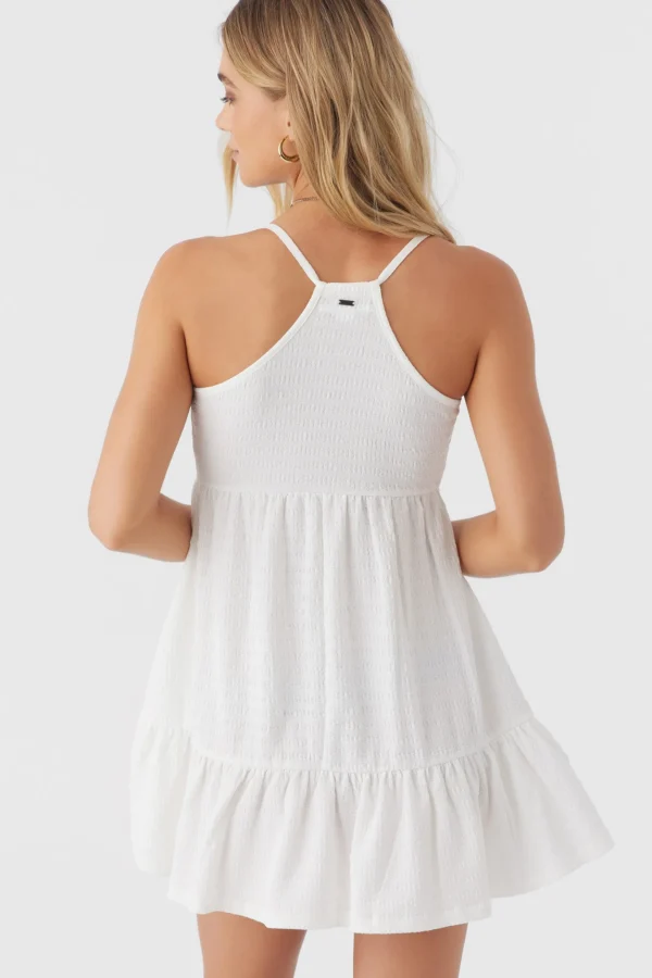 O’Neill Dresses^SAIGE TEXTURED KNIT SHORT DRESS WHITE