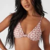 O’Neill D/Dd Cup | Bralette^SALTWATER ESSENTIALS AMOR GEO PISMO TALL TRI BRALETTE TOP ROSE DUST