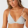 O’Neill Bikini Tops^SALTWATER ESSENTIALS STRIPE SEASIDE TRIANGLE TOP VANILLA