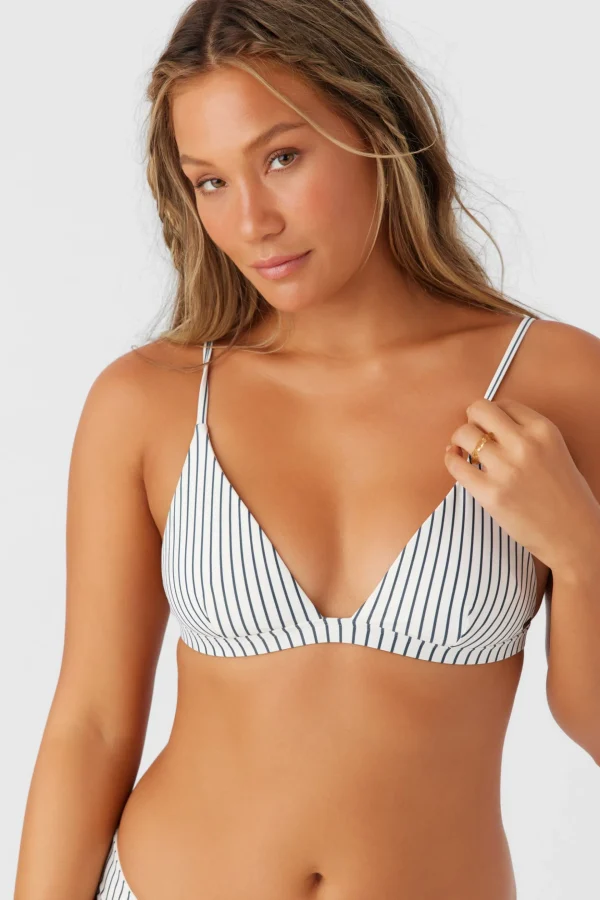 O’Neill Bikini Tops^SALTWATER ESSENTIALS STRIPE SEASIDE TRIANGLE TOP VANILLA