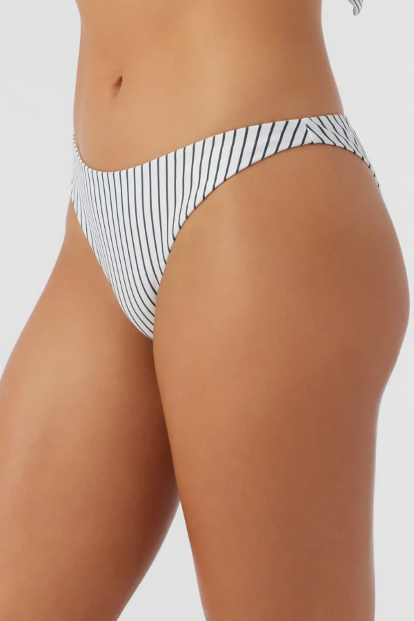 O’Neill Cheeky | Bikini Bottoms^SALTWATER ESSENTIALS STRIPE FLAMENCO HIGH CUT CHEEKY BOTTOMS VANILLA