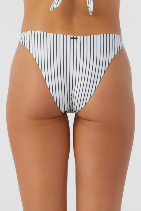 O’Neill Cheeky | Bikini Bottoms^SALTWATER ESSENTIALS STRIPE FLAMENCO HIGH CUT CHEEKY BOTTOMS VANILLA