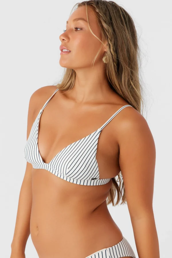 O’Neill Bikini Tops^SALTWATER ESSENTIALS STRIPE SEASIDE TRIANGLE TOP VANILLA