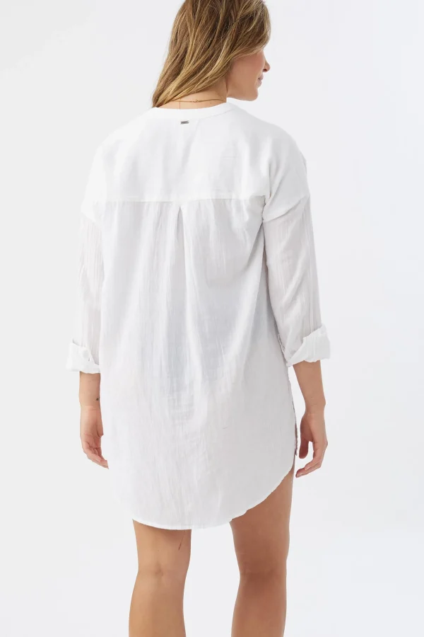 O’Neill Cover-Ups | Dresses^SALTWATER SOLIDS BELIZIN COVER-UP TUNIC WHITE