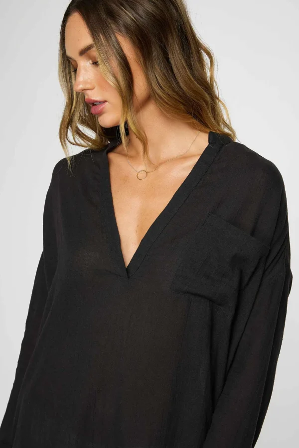 O’Neill Cover-Ups | Dresses^SALTWATER SOLIDS BELIZIN COVER-UP TUNIC BLACK