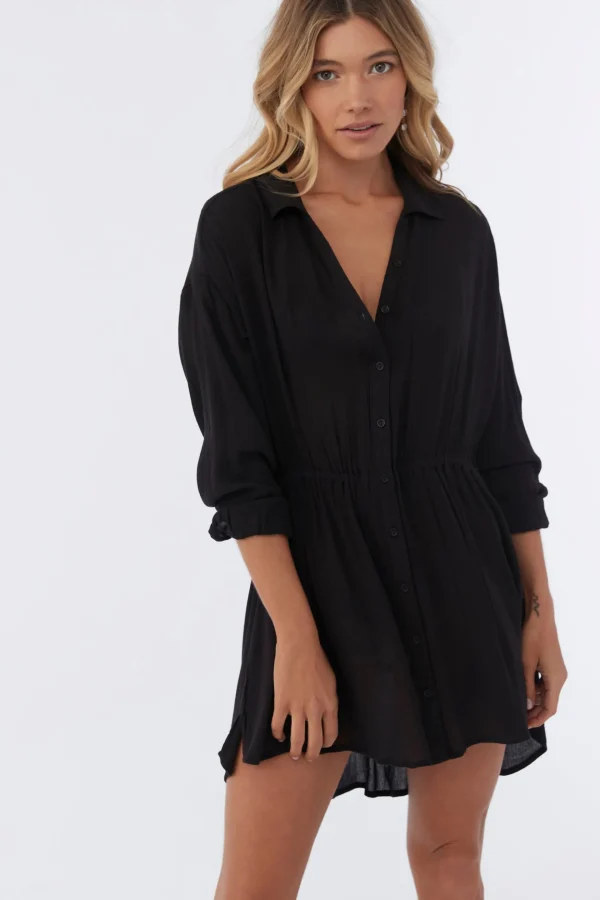 O’Neill Dresses^SALTWATER SOLIDS CAMI SWIM COVER-UP BLACK