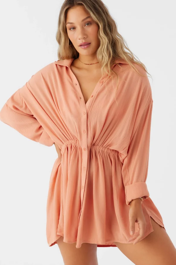 O’Neill Cover-Ups^SALTWATER SOLIDS CAMI SWIM COVER-UP CANYON SUNSET