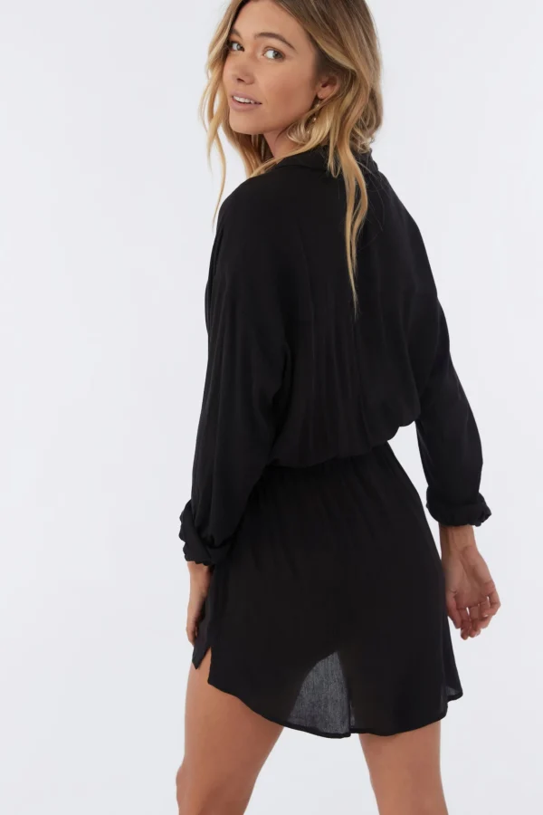 O’Neill Dresses^SALTWATER SOLIDS CAMI SWIM COVER-UP BLACK