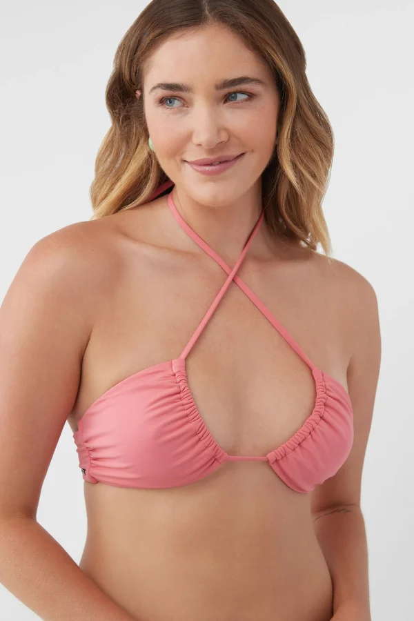 O’Neill Halter^SALTWATER SOLIDS EMBRY MULTI-WAY TRI TOP CORAL