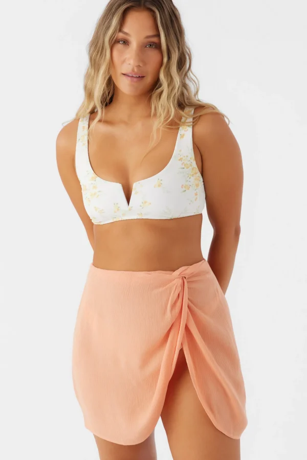 O’Neill Cover-Ups^SALTWATER SOLIDS HANALEI MINI SKIRT COVER-UP CANYON SUNSET