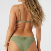 O’Neill Cheeky | Bikini Bottoms^SALTWATER SOLIDS MATIRA HIPSTER CHEEKY BOTTOMS OIL GREEN