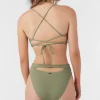 O’Neill Full | Bikini Bottoms^SALTWATER SOLIDS MAX HIGH WAIST FULL BOTTOMS OIL GREEN