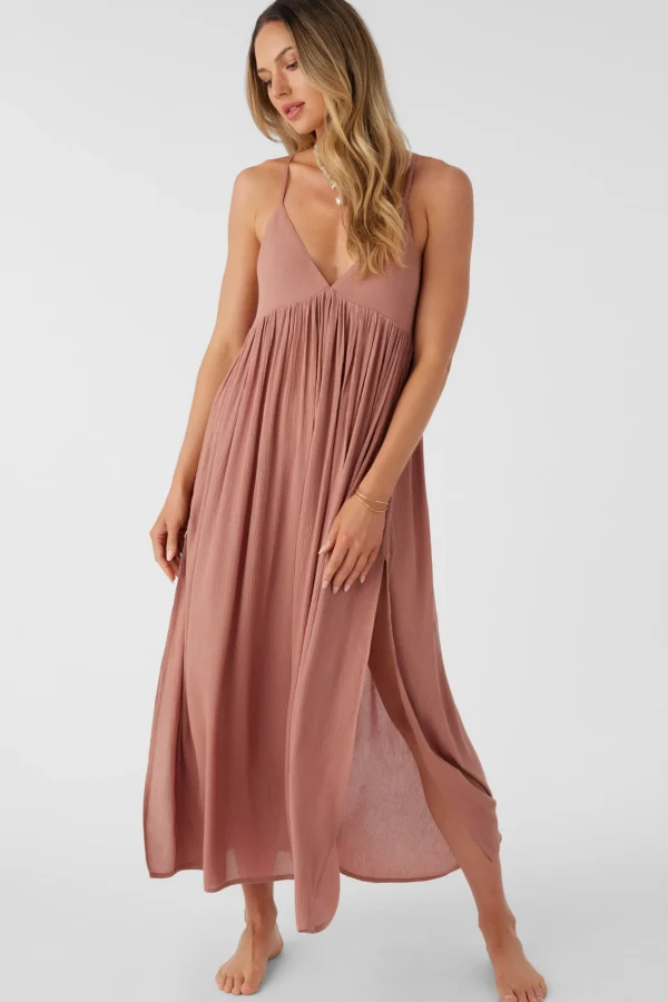 O’Neill Cover-Ups^SALTWATER SOLIDS MEL MAXI SWIM COVER-UP BURLWOOD