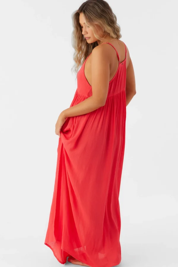 O’Neill Cover-Ups^SALTWATER SOLIDS MEL MAXI SWIM COVER-UP BITTERSWEET