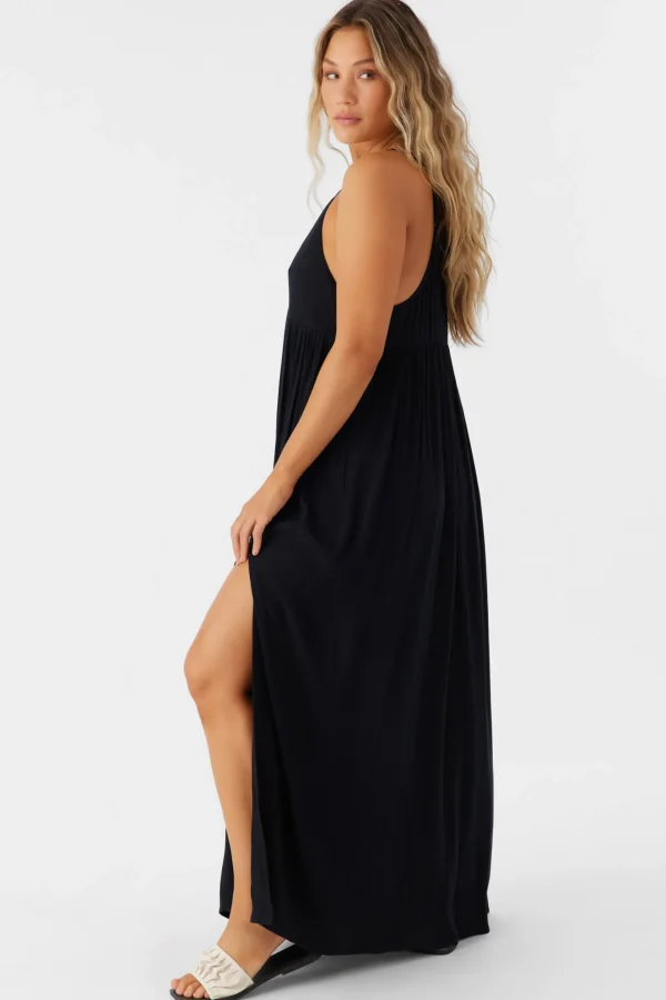 O’Neill Cover-Ups^SALTWATER SOLIDS MEL MAXI SWIM COVER-UP BLACK