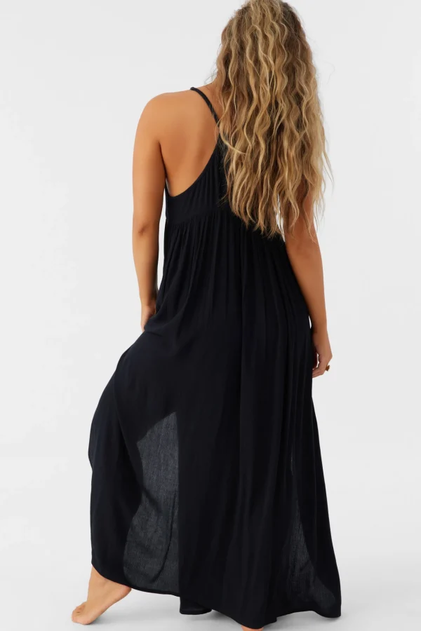 O’Neill Cover-Ups^SALTWATER SOLIDS MEL MAXI SWIM COVER-UP BLACK