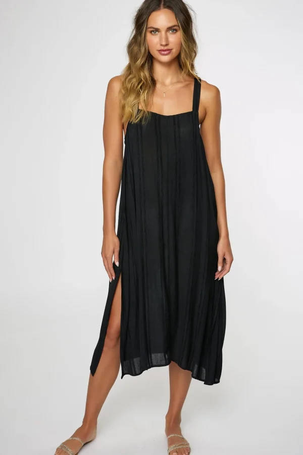 O’Neill Cover-Ups^SALTWATER SOLIDS MIRANDA DRESS COVER-UP BLACK