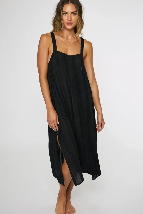 O’Neill Cover-Ups^SALTWATER SOLIDS MIRANDA DRESS COVER-UP BLACK