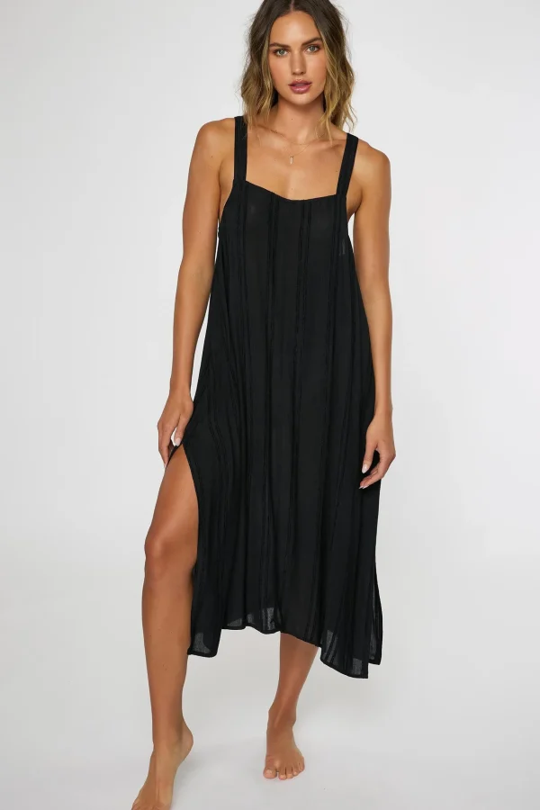 O’Neill Cover-Ups^SALTWATER SOLIDS MIRANDA DRESS COVER-UP BLACK