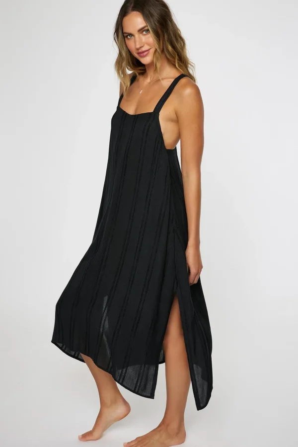 O’Neill Cover-Ups^SALTWATER SOLIDS MIRANDA DRESS COVER-UP BLACK