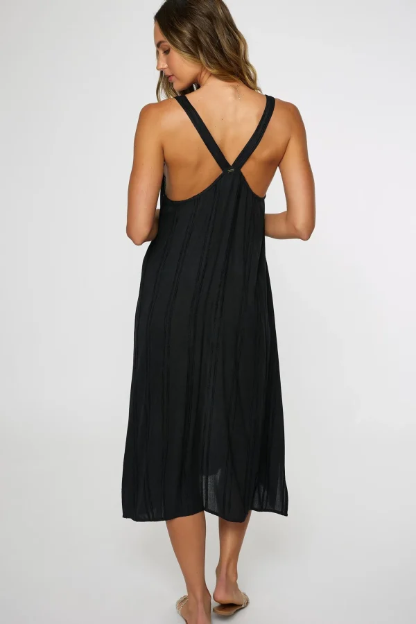 O’Neill Cover-Ups^SALTWATER SOLIDS MIRANDA DRESS COVER-UP BLACK