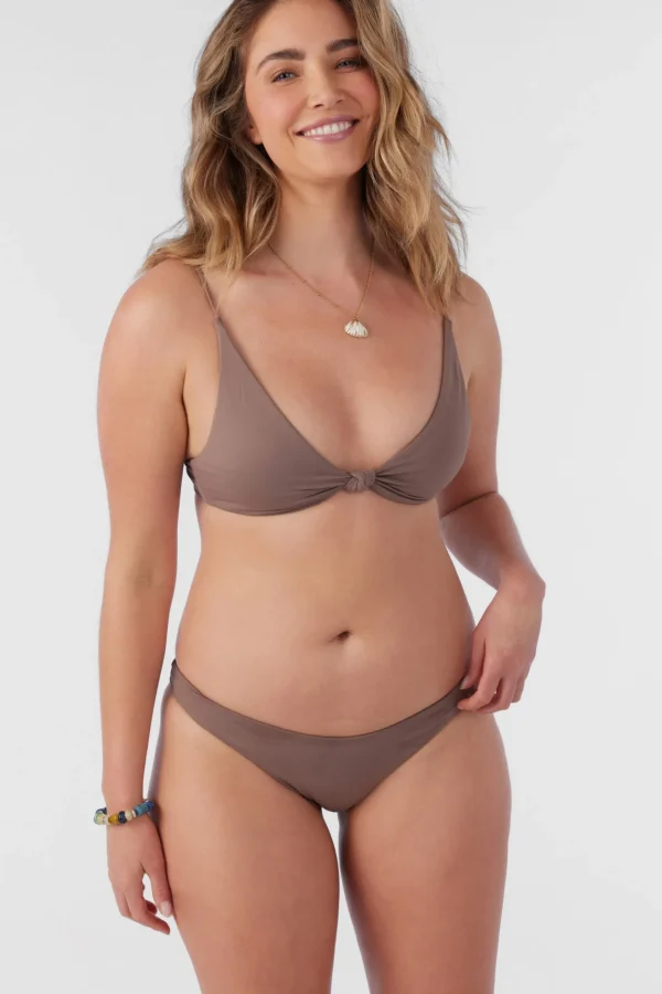 O’Neill D/Dd Cup | Bralette^SALTWATER SOLIDS PISMO TALL TRI BRALETTE TOP DEEP TAUPE