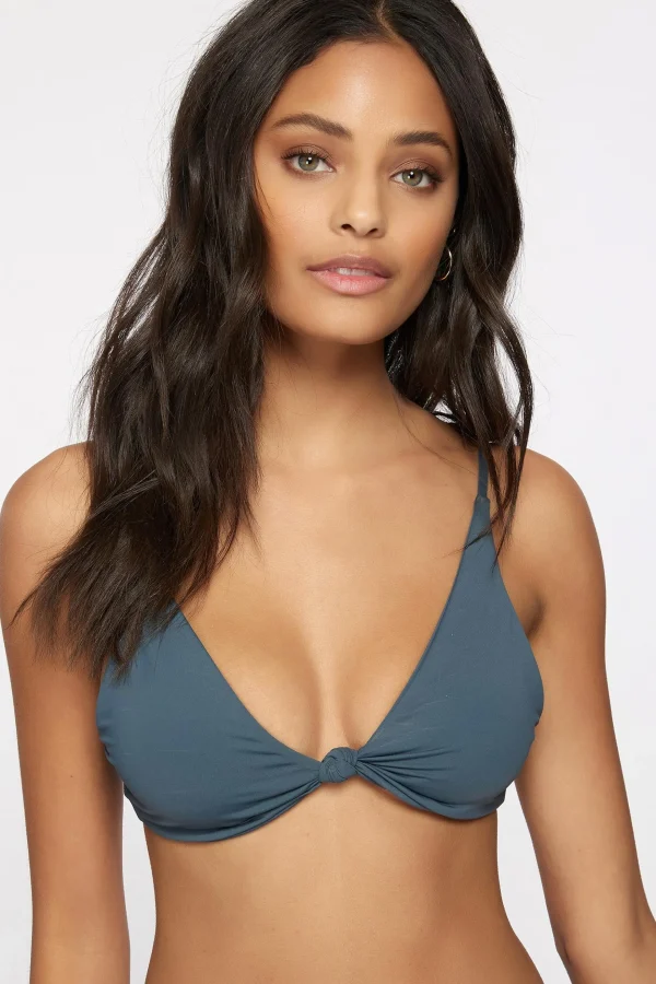 O’Neill D/Dd Cup | Bralette^SALTWATER SOLIDS PISMO TALL TRI BRALETTE TOP SLATE