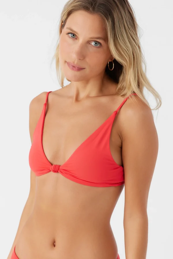 O’Neill D/Dd Cup | Bikini Tops^SALTWATER SOLIDS PISMO TALL TRI BRALETTE TOP BITTERSWEET