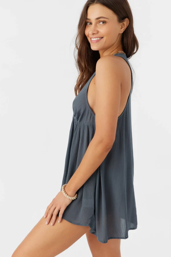 O’Neill Cover-Ups^SALTWATER SOLIDS SARAH TUNIC SWIM COVER-UP SLATE