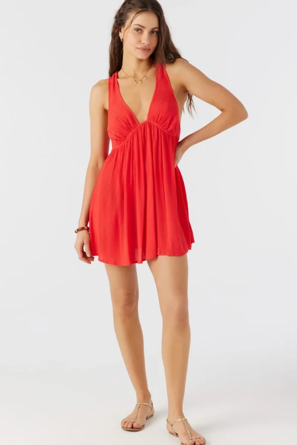 O’Neill Cover-Ups^SALTWATER SOLIDS SARAH TUNIC SWIM COVER-UP BITTERSWEET