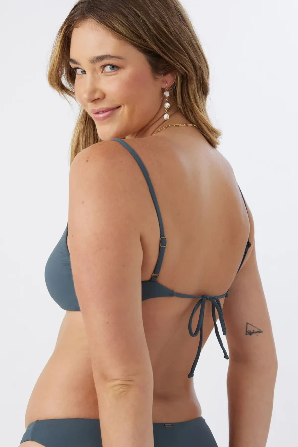 O’Neill Bralette | Bikini Tops^SALTWATER SOLIDS SURFSIDE BRALETTE TOP SLATE