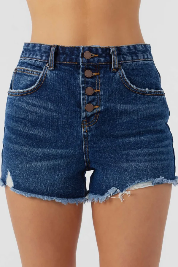 O’Neill Bottoms^SAMIRA DENIM SHORTS DARK INDIGO WASH