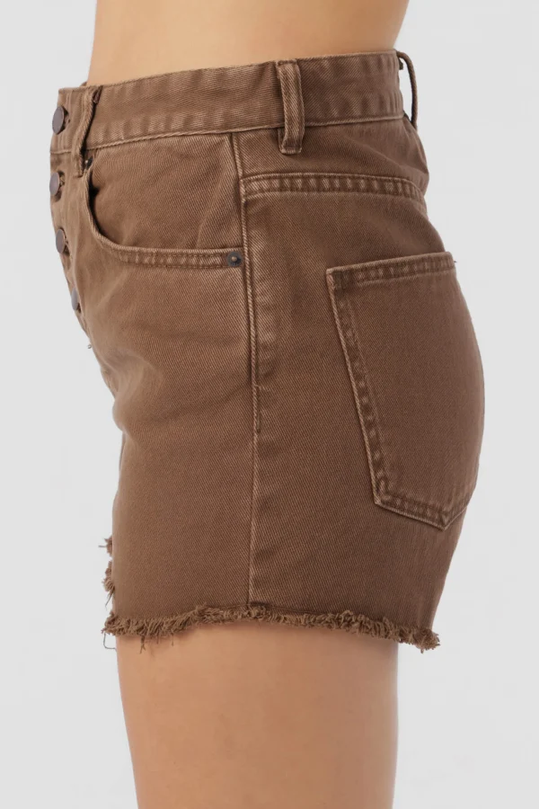 O’Neill Bottoms^SAMIRA DENIM SHORTS BROWN SUGAR