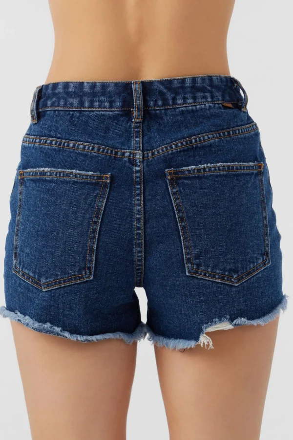 O’Neill Bottoms^SAMIRA DENIM SHORTS DARK INDIGO WASH