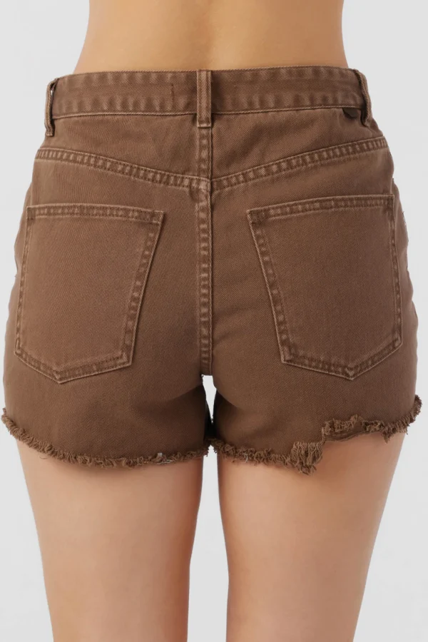 O’Neill Bottoms^SAMIRA DENIM SHORTS BROWN SUGAR